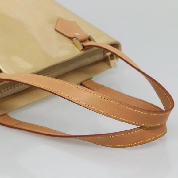 LOUIS VUITTON Monogram Vernis Houston Hand Bag Beige - Picture 7 of 16